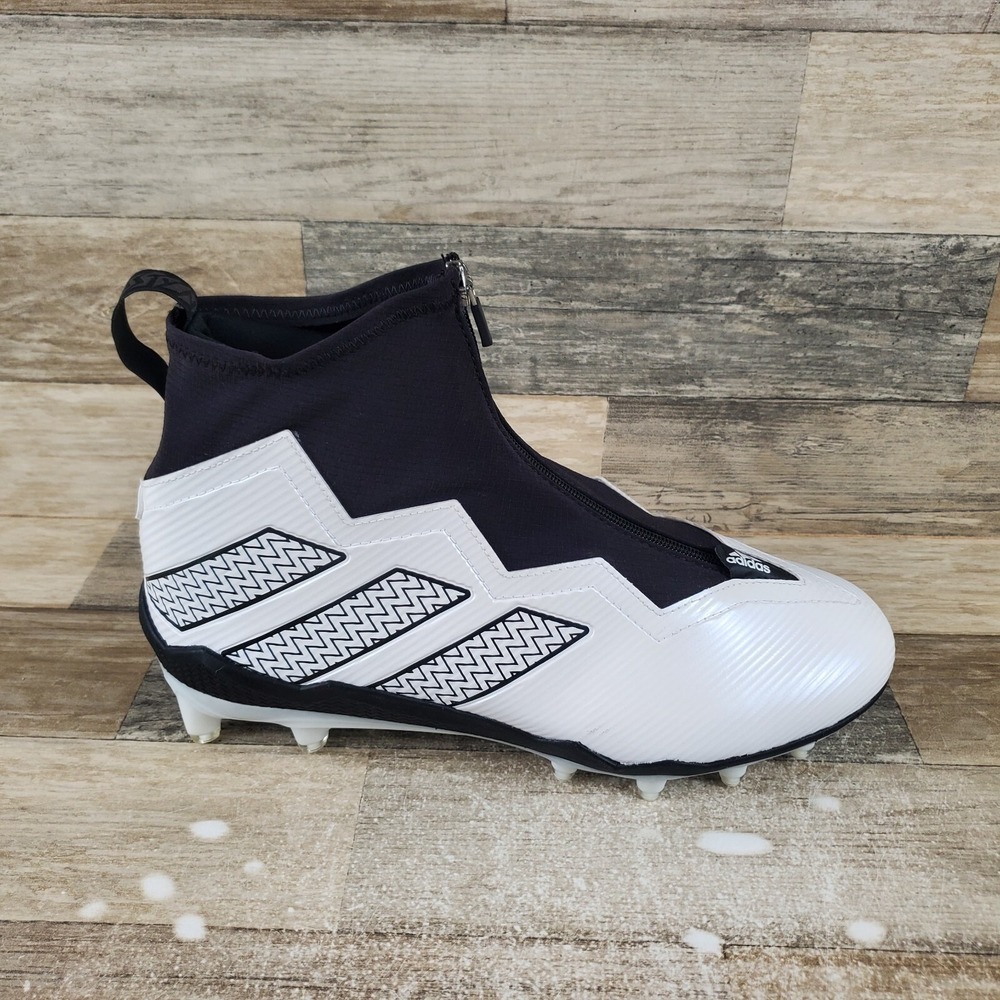 Adidas Nasty Ultra Mens Shoes Sz 11 White Black Mid Top Lace-Up Football Cleats